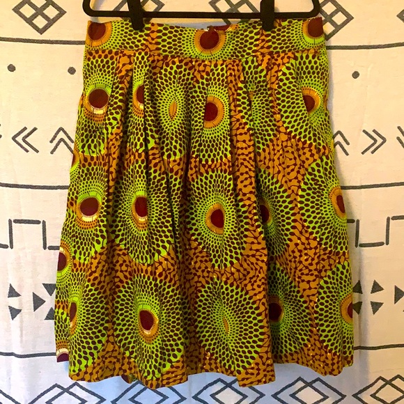 African Print Skirt - Picture 1 of 3